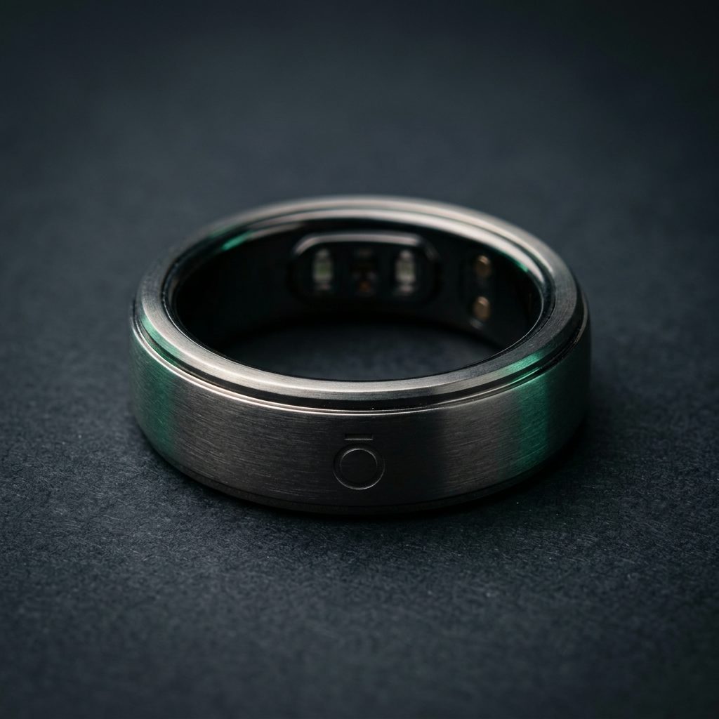 Oura Ring 5 — close-up render